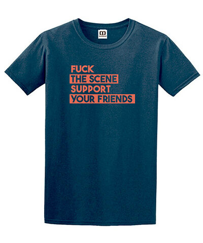 camiseta azul fuck