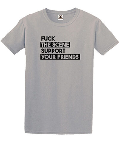 camiseta gris fuck